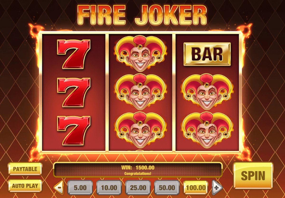Fire joker free spins online